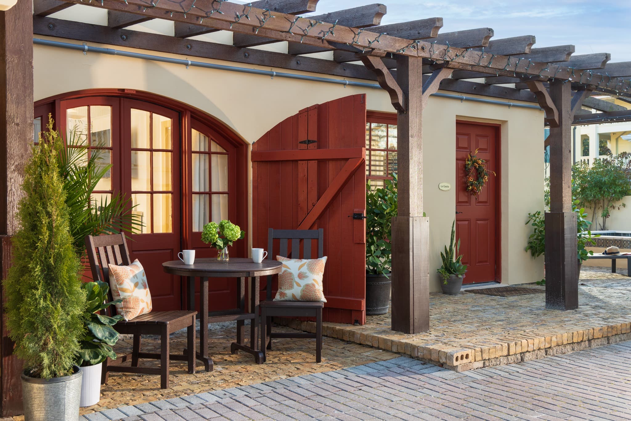 outside entrance for room